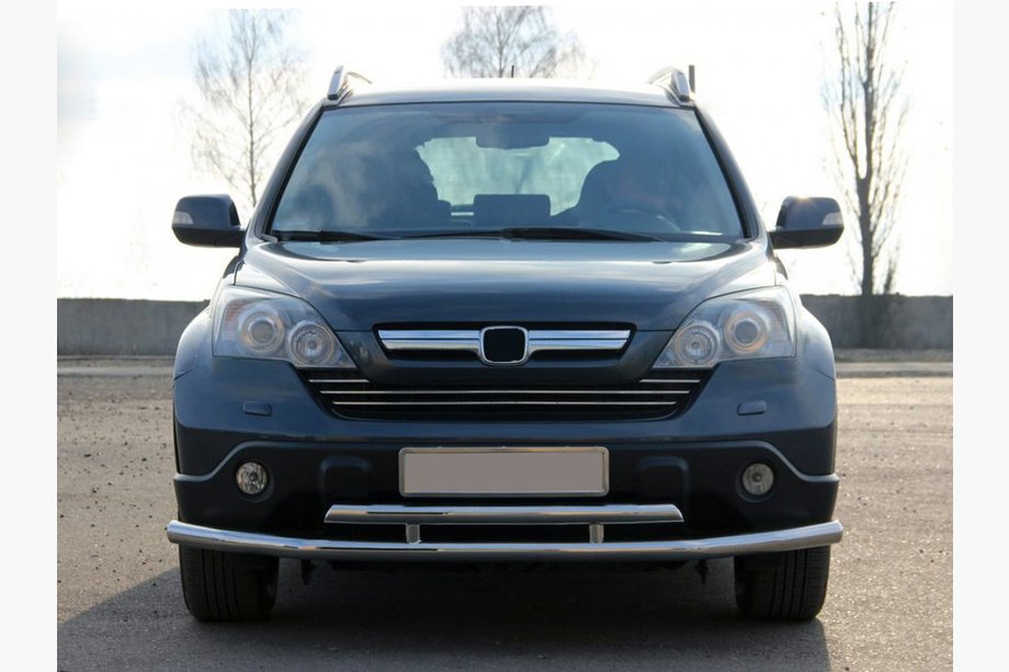 Honda CRV 2007-2011 Defensa Delantera ST018 (Acero Inoxidable) Image