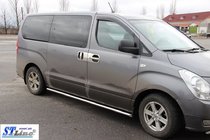 Hyundai H300, H1, Starex 2008-2020 Barras Laterales BB001 (2 uds, Acero Inoxidable) foto 2