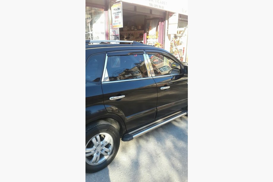 Hyundai Tucson JM 2004- Cubiertas de pilares en acero inoxidable Foto 3