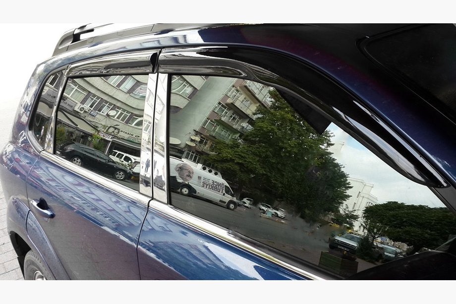 Hyundai Tucson JM 2004- Deflectores de Ventana (4 uds, Perflex Sport) Image