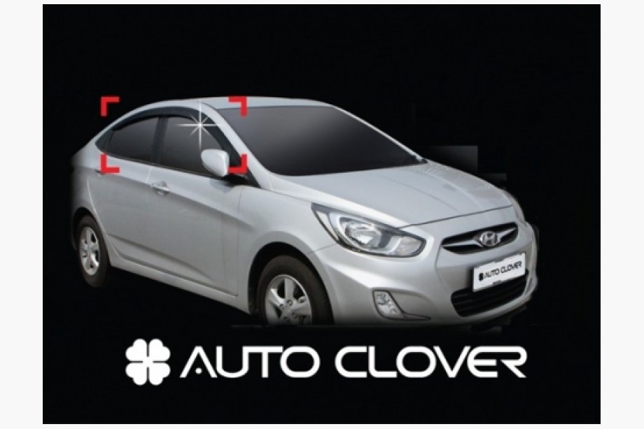 Hyundai Accent 2006-2010 Deflectores de Ventana (4 uds, Clover, Corea) Image