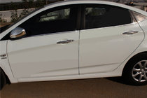 Hyundai Accent 2011-2017 Molduras inferiores de ventanas acero inoxidable (6 uds.) foto 1