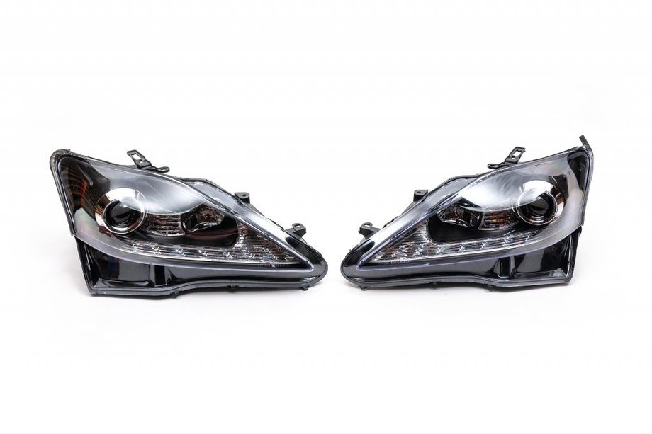 Lexus IS 2005-2013 Faros Delanteros OEM V1 Black (2 uds) Image