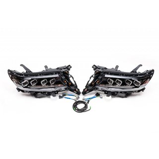 Faros delanteros Lexus-Design 4-LED V1 (2017+, 2 uds) Toyota Land Cruiser Prado 150 2009-2023 foto 4