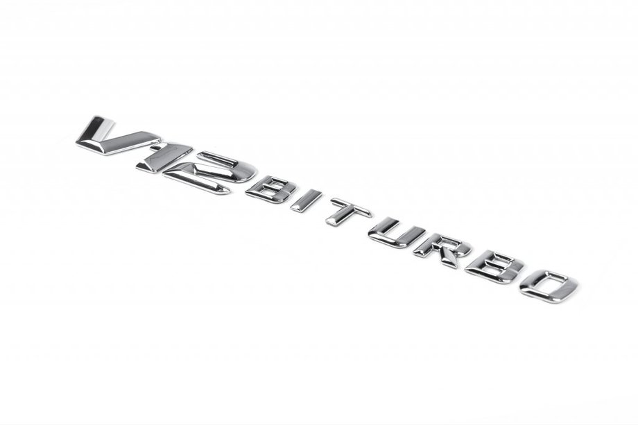 Mercedes ML W163 1997-2005 Emblema V12 Biturbo Cromo Image