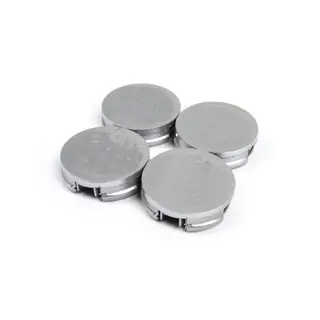 Tapas centrales de llanta 52/56 mm V4 Gris (4 uds)