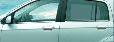 Hyundai Getz 2002- Molduras exteriores de ventanas acero inoxidable (6 piezas) foto 5