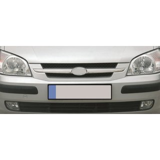 Cubiertas de parrilla cromadas (2 piezas, acero inoxidable) Hyundai Getz 2002- foto 3