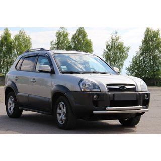 Defensa Delantera ST014 (Acero Inoxidable) Hyundai Tucson JM 2004- foto 3