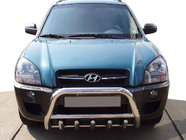Hyundai Tucson JM 2004- Defensa Delantera WT003 (Acero Inoxidable) 60 mm foto 1