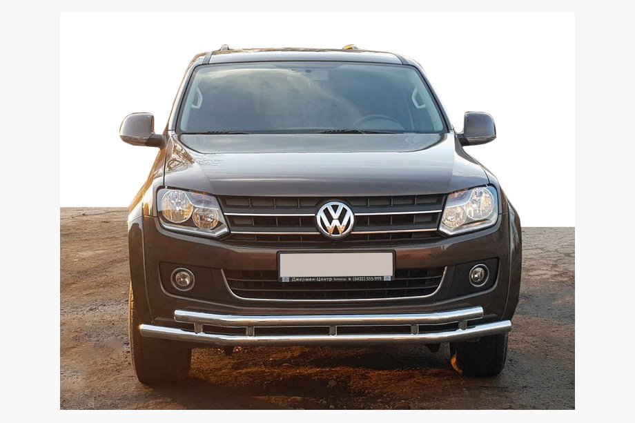Volkswagen Amarok 2010-2022 Defensa Delantera ST018-2 (Acero Inoxidable) Image