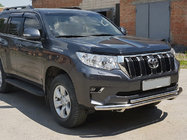 Toyota Land Cruiser Prado 150 2009-2023 Defensa Delantera ST014 (Acero Inoxidable) 60/60 mm foto 1