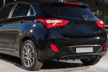 Hyundai I-30 2012-2017 Moldura cromada sobre la matrícula (HB, acero inoxidable) foto 1