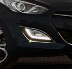 Hyundai I-30 2012-2017 Cubiertas cromadas para faros antiniebla (2 uds, acero inoxidable) foto 3