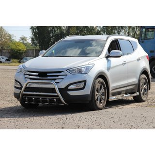 Defensa Delantera WT003 (Acero Inoxidable) Hyundai Santa Fe 3 2012-2018 foto 2