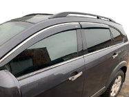 Chevrolet Captiva 2006-2019 Deflectores de ventana con cromo (4 uds, CSV029-AC) foto 1