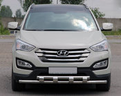 Hyundai Santa Fe 3 2012-2018 Defensa Delantera ST015 (Acero Inoxidable) foto 1