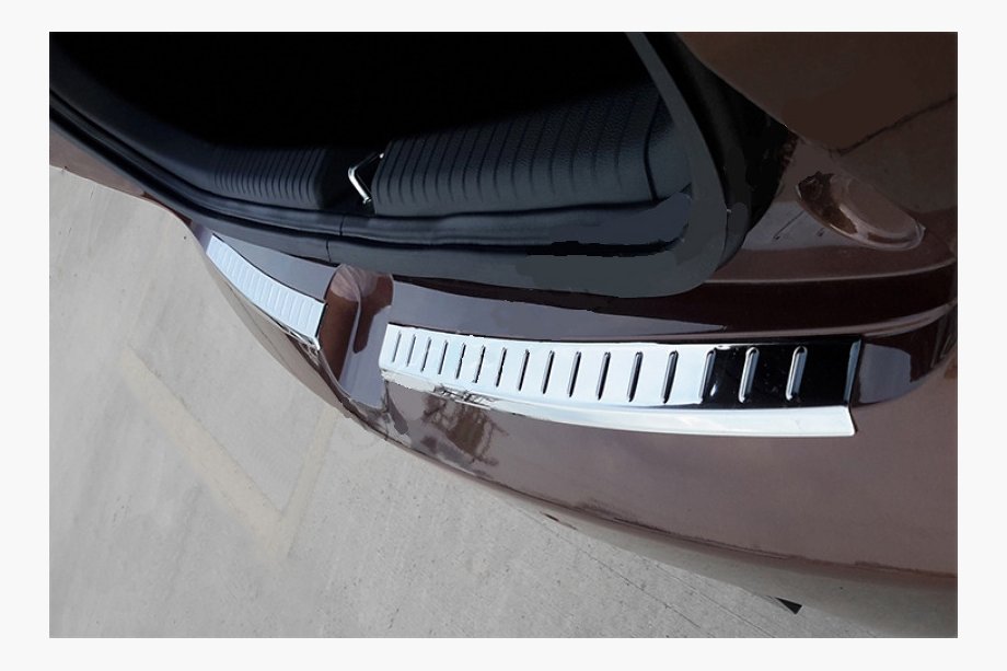 Hyundai I-20 2014-2020 Protector de parachoques trasero OmsaLine 2014-2018 (2 piezas, acero inoxidable) Image