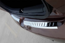 Hyundai I-20 2014-2020 Protector de parachoques trasero OmsaLine 2014-2018 (2 piezas, acero inoxidable) foto 1