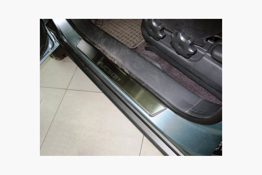Hyundai Tucson JM 2004- Cubiertas de estriberas Nataniko (4 uds, acero inoxidable) Image