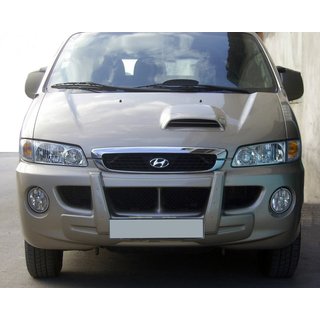 Labio frontal central (imprimado para pintar) Hyundai H200, H1, Starex 1998-2007 foto 1