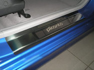 Kia Picanto 2004-2011 Protectores de umbral Natanika Premium (4 uds, acero inoxidable) foto 1