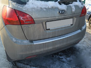 Kia Venga 2010-2019 Protector de parachoques trasero con borde Natanika (acero inoxidable) foto 1