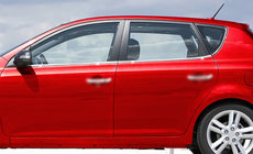 Kia Ceed 2007-2012 Molduras de Ventanas Acero Inoxidable (4 uds) foto 2