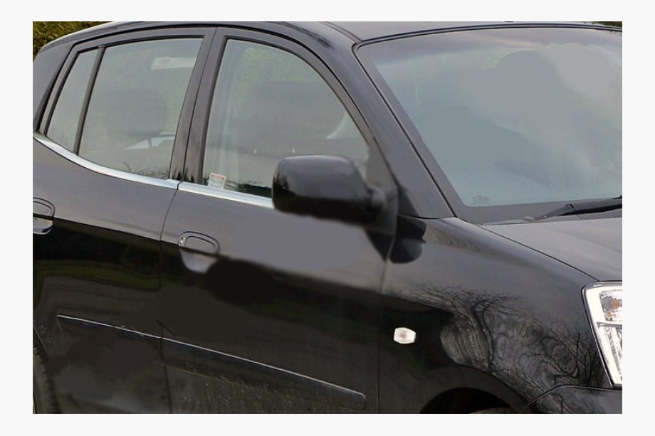 Kia Picanto 2004-2011 Molduras inferiores de ventanas acero inoxidable (4 uds) Image