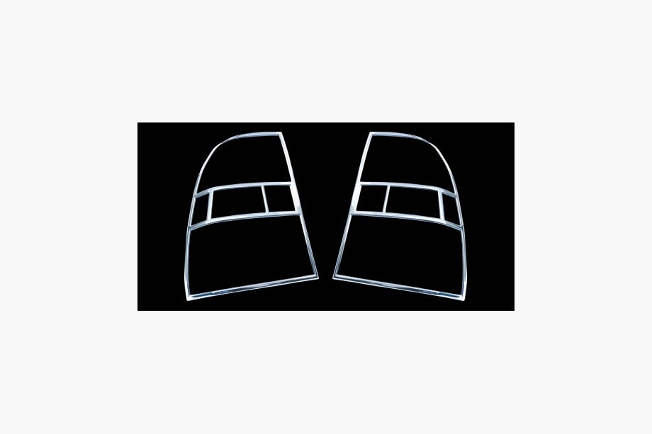 Kia Sportage 2004-2010 Cubiertas cromadas para pilotos traseros (2 uds., plástico) 2004-2009 Image