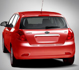 Kia Ceed 2007-2012 Moldura sobre la matrícula (HB, acero inoxidable) foto 1