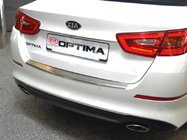 Kia Optima 2010-2016 Protector de parachoques trasero con borde Nataniko (2014-2016, acero inoxidable) foto 1