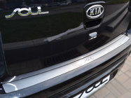 Kia Soul I 2008-2013 Protector de parachoques trasero Natanika (acero inoxidable) foto 1