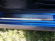 Kia Venga 2010-2019 Protectores de umbral Natanika Premium (4 uds, acero inoxidable) foto 1