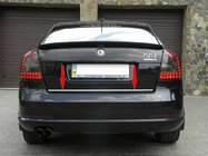 Skoda Octavia II A5 2006-2010 Moldura de maletero acero inoxidable foto 1