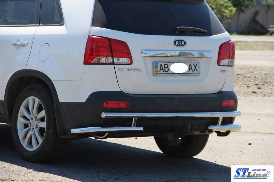 Kia Sorento II XM 2009-2014 Barra Trasera AK003-2 (Acero Inoxidable) Foto 9