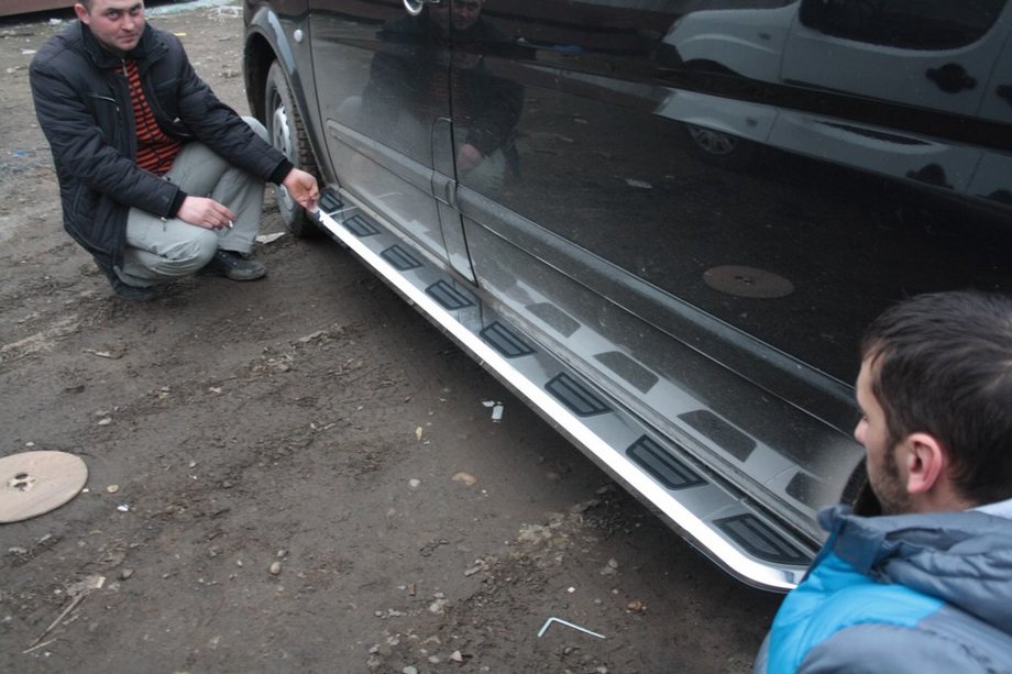 Mercedes Vito W639 2004-2014 Estribos Laterales Vison (2 uds., Aluminio y Acero Inoxidable) Foto 6