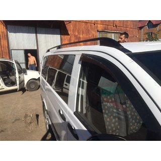 Barras de techo negras Skyport (metal macizo) Mercedes Viano 2004-2014 foto 3