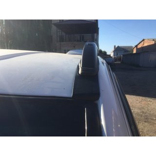 Barras de techo negras Skyport (metal macizo) Mercedes Viano 2004-2014 foto 4