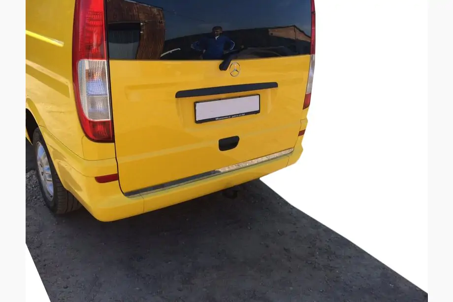 Mercedes Viano 2004-2014 Moldura Tapa Maletero Acero Inoxidable Image