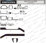 Mercedes Viano 2004-2014 Cubiertas de tablero (modelo con climatizador electrónico) foto 1