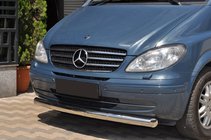 Mercedes Viano 2004-2014 Defensa Delantera ST008 (Acero Inoxidable) 2004-2011, 70mm foto 1