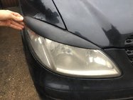 Mercedes Vito W639 2004-2014 Pestañas de faros rectas (2004-2010, 2 uds, plástico) Negro Mate foto 16