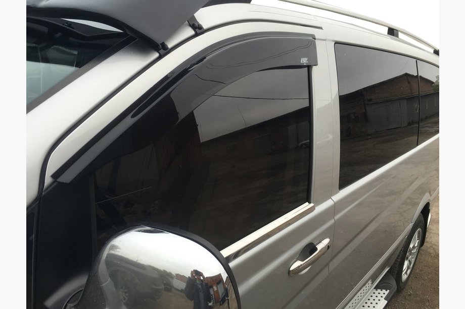Mercedes Viano 2004-2014 Deflectores de Ventana (2 uds, Canal Interior DD) Image