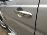 Mercedes Viano 2004-2014 Cubiertas de manijas de puerta en acero inoxidable 4 uds, OmsaLine - Acero Inoxidable Italiano foto 2