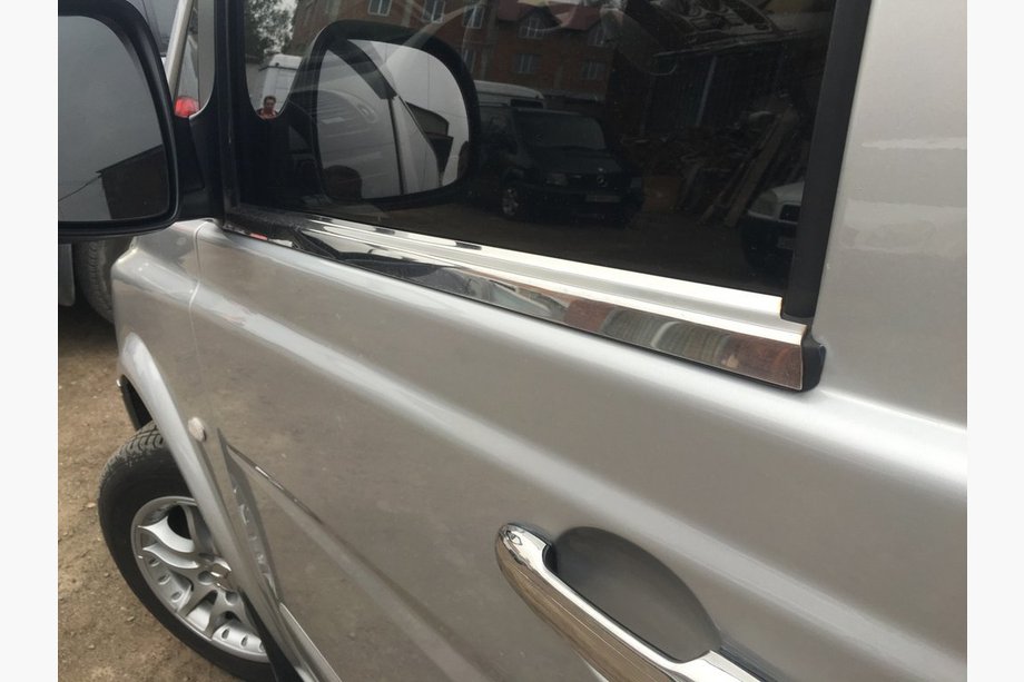Mercedes Vito W639 2004-2014 Molduras de Ventanas Acero Inoxidable (2 uds) OmsaLine - Acero Inoxidable Italiano Foto 2
