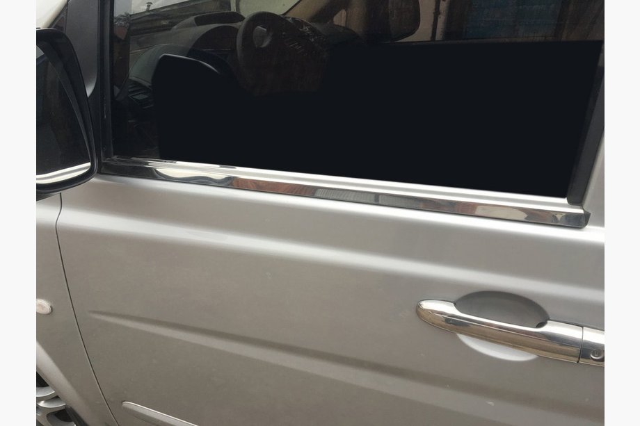 Mercedes Vito W639 2004-2014 Molduras de Ventanas Acero Inoxidable (2 uds) OmsaLine - Acero Inoxidable Italiano Image