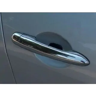 Cubiertas Cromadas para Manijas de Puerta (4 uds, Acero Inoxidable)