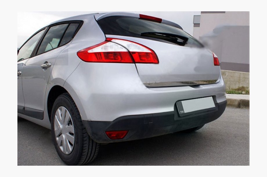 Renault Megane III 2009-2016 Moldura de maletero (HB, acero inoxidable) Foto 2