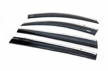 Kia Sportage 2010-2015 Deflectores de ventana con moldura cromada (4 uds, Niken) foto 2